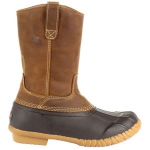 MEN'S MARSHLAND PULL ON DUCK BOOTS Sz 10